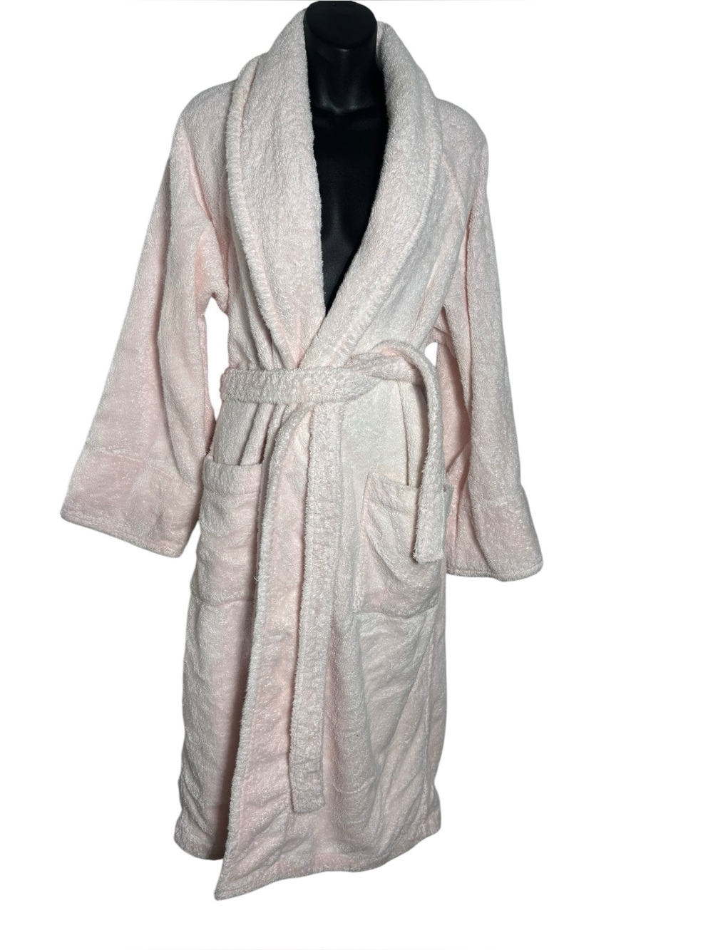 Frette S/M 100% cotton heavy terry cloth plush bath towel pink